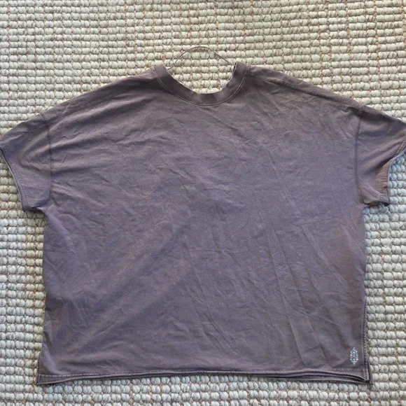 FREE PEOPLE Movement Oversized Deep V Tshirt - Picture 2 of 8